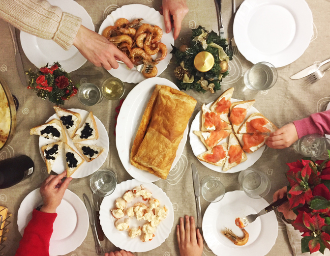 Alimentos saludables para Navidad y los que no lo son tanto